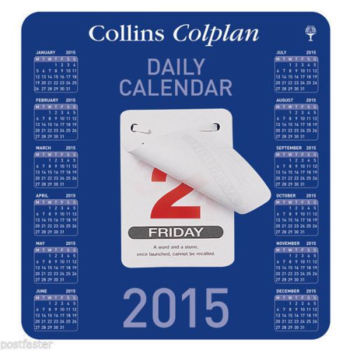 Collins daily tear off calendar 2015 - colplan daily calendar for sale