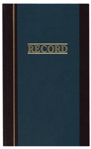Wilson Jones S300 Record Book - 150 Sheet[s] - 11.75&#034; X 7.25&#034; Sheet (s30015r)