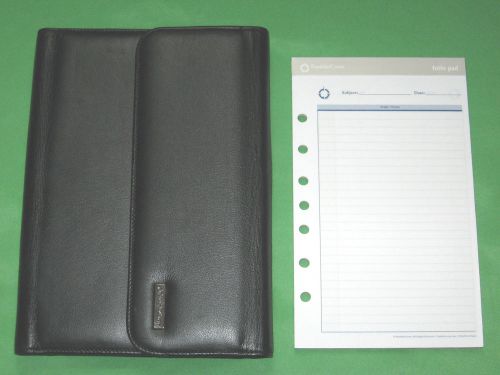 Classic ~ note pad ~ leather franklin covey planner wire bound cover spiral 5896 for sale