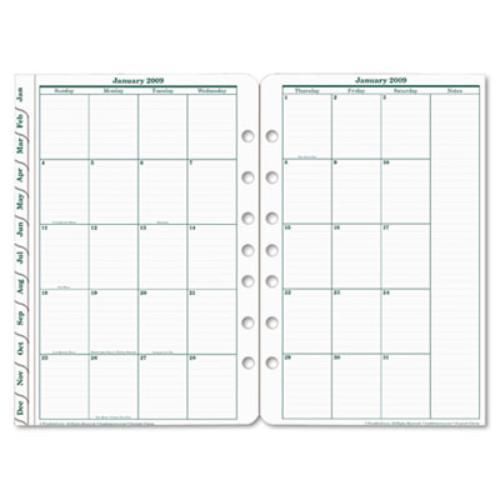 Franklin Covey Original Classic Monthly Tab - Monthly - 5.50&#034; X 8.50&#034; (3539915)