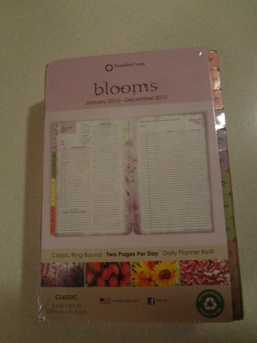 FRANKLIN COVEY BLOOMS 1/15-12/15 CLASSIC 2 PG PER DAY REFILL