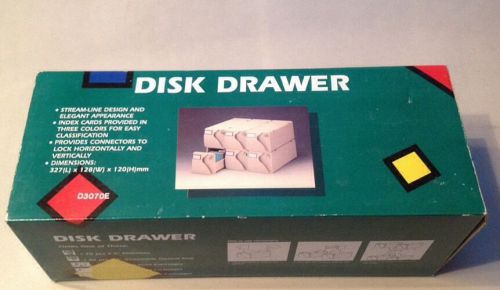 Disk Drawer Diskette, Optical Disk, 8mm Data Cartridge Storage Unit D3070E NIB