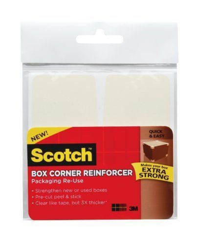 Scotch Sturdy Seam Corner Reinforcers - Durable - 10 / Pack - Clear (RUCR10)