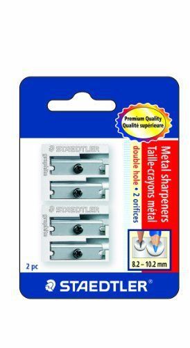 Staedtler Metal Sharpeners, Double Hole for Pencils and Colored Pencils