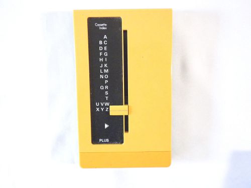 Empty gold desktop cassette index 220 phone number book flip up pop out rolodex for sale