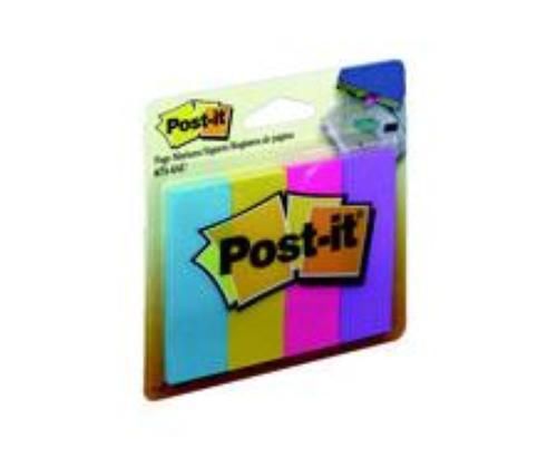 Post-it Page Markers 1&#039;&#039; x 3&#039;&#039; Assorted Ultra 50/Pad 4 Count
