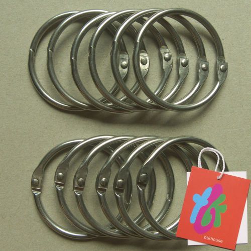 Btkhouse - 45mm diameter stainless steel loose leaf ring binder (12 pcs) for sale