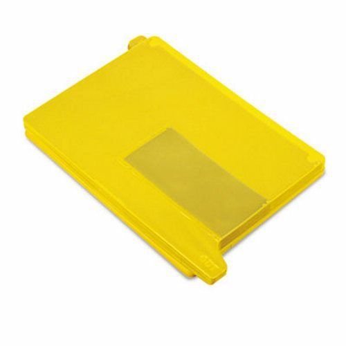 Smead End Tab Out Guides with Pockets, Poly, Letter, Yellow, 25/Box (SMD61956)