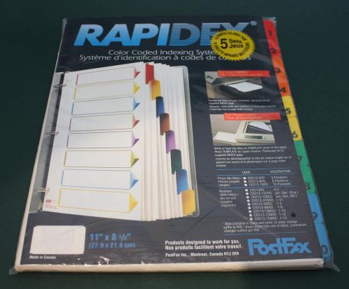RAPIDEX Avery® 10-Tab Index Multicolor Table of Contents Dividers 5 Sets ea pack