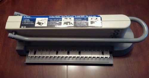 IBICO EB-19 Manual Punch &amp; Binding Machine System Plastic &amp; Wire Comb
