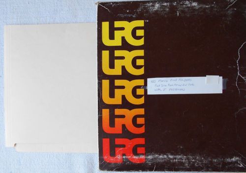UPG Shelf Manila File Folders ~H110D ~Letter Size~Fasteners~Heavy Weight~1/3-cut