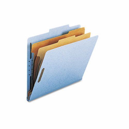 Smead Pressboard Folders, Letter, 6 Section, Blue, 10 per Box (SMD14030)