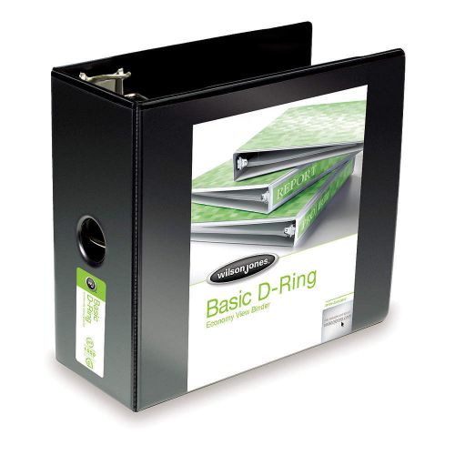 Basic Binder, View, D-Ring, 5in, Black W386-50BPP