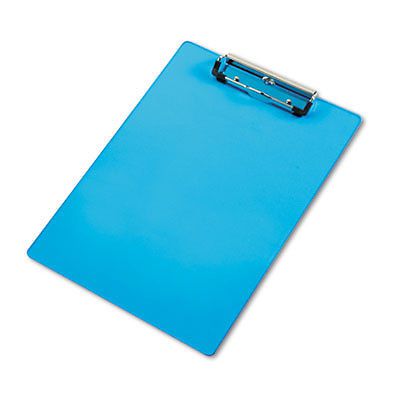Acrylic clipboard, 1/2&#034; capacity, holds 8-1/2w x 12h, transparent blue for sale