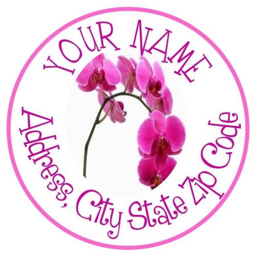30 square stickers envelope seals favor tags orchid buy3 get1 free (orchid2) for sale
