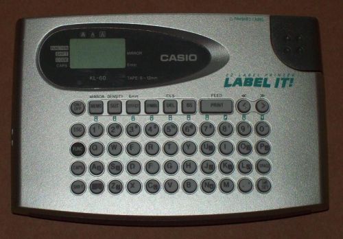 Casio Label Maker KL-60 Electronic Labeling System