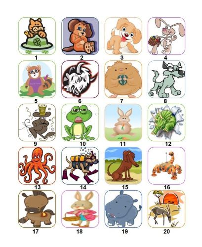30 Personalized Return Address Cartoon Animals Labels Buy 3 get 1 free(ca5)