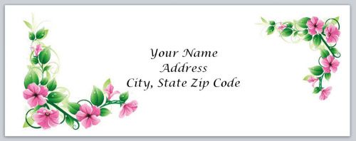 30 Flowers Personalized Return Address Labels Buy 3 get 1 free (bo70)