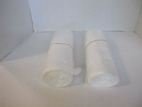 (2 rolls ) universal 35946 high density clear shredder bags 26&#034;x18x48&#034; 3 ply for sale