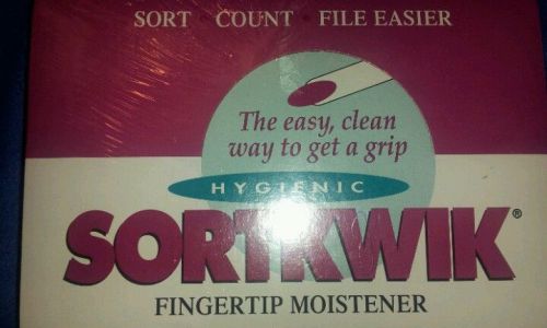 Box of 12 Sortkwik Fingertip Moisteners, 3/8 oz, Pink P/N 10050