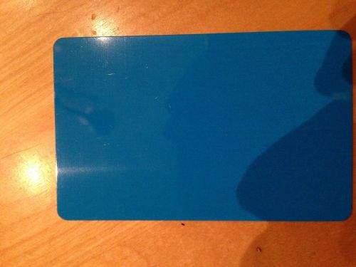 CR80.030 FLUORESCENT BLUE  PVC Card Qty 10 **MUSTGO!!!**