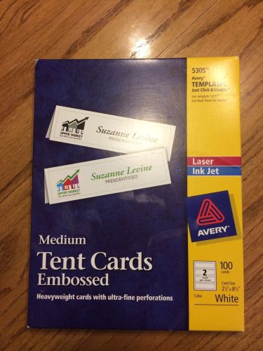 AVERY TENT CARDS AND EMBOSSED HEAVYWEIGHT WITH ULTRA FINE PERFORATIONS 5305