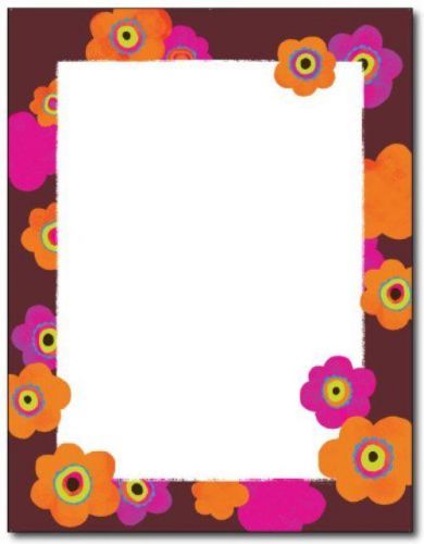 Great Papers! Bright Poppies Letterhead 80PK ~ 80 Sheets  NIP