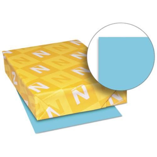 Neenah paper 26781 exact brights paper, 8 1/2 x 11, bright blue, 50 lb, 500 for sale