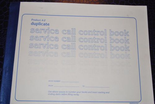 6PK - DUPLICATE SERVICE CALL CONTROL - RECEIPT  BOOK