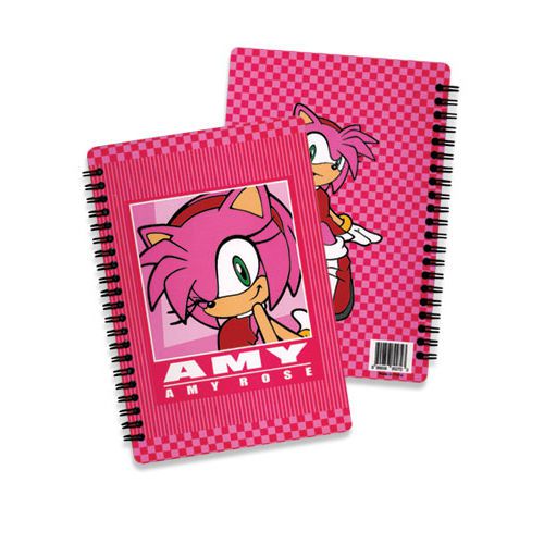 Amy Sonic Notebook spiral bound anime gamer paper pad ~8x6x0.5inches