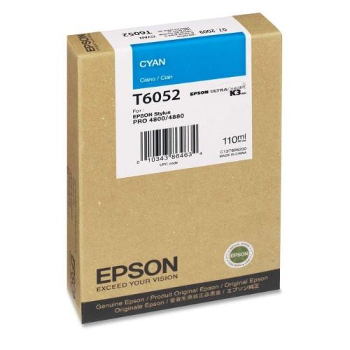 EPSON - ACCESSORIES T605200 CYAN INK CARTRIDGE 110ML FOR