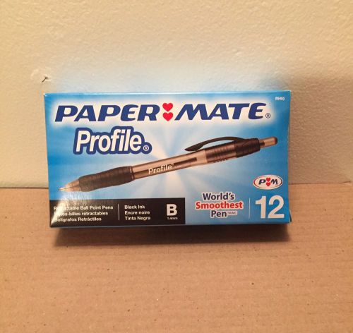 Papermate Profile Ball Point Pen Package of 12 (B 1.4)