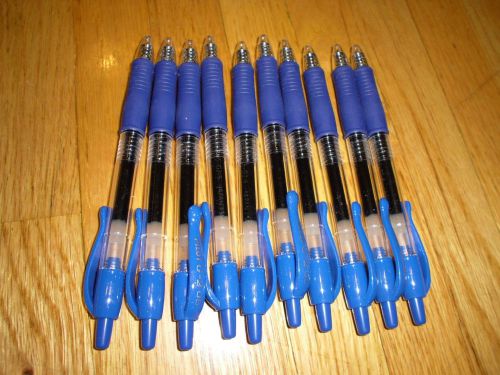 New 10pk pilot gel ink roller pens g2-5 ex-fine blue 31003 for sale