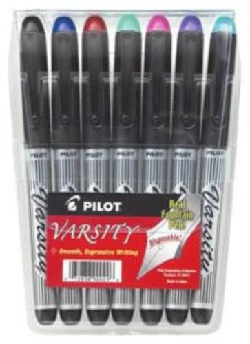 Pilot Varsity Disposable Fountain Pens Fine Point 7 Count
