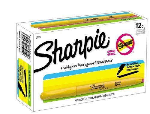 Sharpie accent highlighters - fine marker point type - chisel marker (27005) for sale