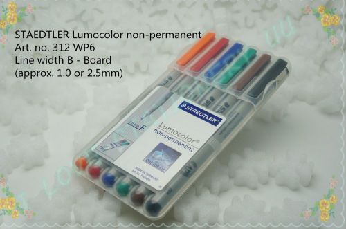 STAEDTLER Lumocolor non-permanent universal pen (6 colours /pack) MODEL:316WP6-F