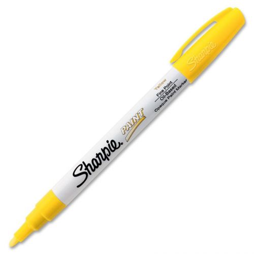 Sharpie Paint Permenant Marker - Fine Marker Point Type - Yellow Ink (san35539)
