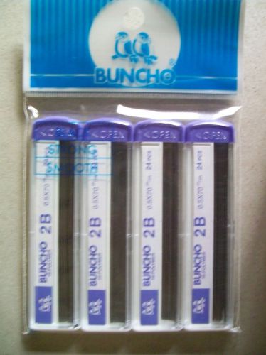 8 Packs Buncho 24 Pencil Lead 2B 0.5mm Refills New