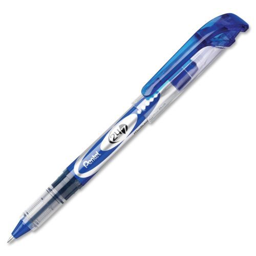 Pentel 24/7 rollerball pen - 0.7 mm pen point size - blue ink - blue (bld97c) for sale