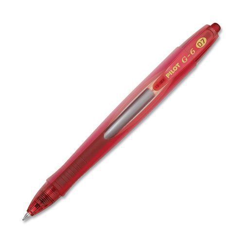 Pilot G6 Gel Pen - Fine Pen Point Type - 0.7 Mm Pen Point Size - Red (pil31403)