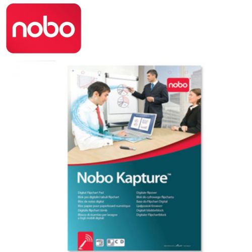 Nobo kapture digital flipchart  kit 20 sheet pad marker pen usb receiver for sale