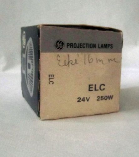 GE  ELC  Projection LAMP. 250 watt, 24 vdc. Eiki 16mm projectors &amp; others. NEW!
