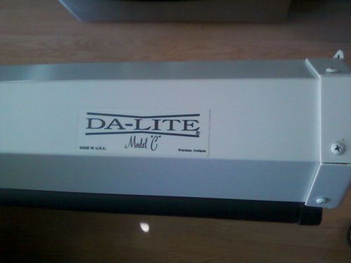 Da-Lite Manual Model C Projector Screen 82&#034; Wide x 96+&#034; High