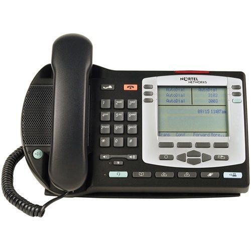 Nortel I2004 POE IP Phone NTDU92 NTDU92BC CharcoalBezel