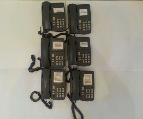 (Lot of 6) Avaya 6211 Analog Phone Handset (Gray)