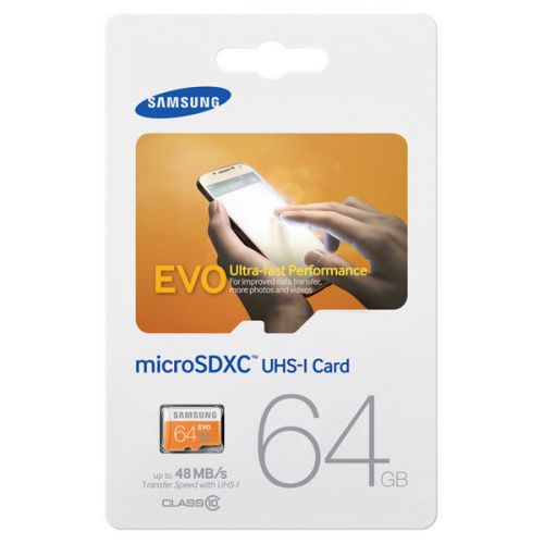 MICROSD SAMSUNG EVO 64GB MICRO SD MEMORY CARD SDXC GALAXY NOTE 4 S5 2.0 MEGA PRO
