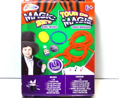 New in box Kids Magic set Rope Tricks 13 tricks Instruction included Great Gift