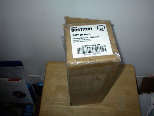 BOSTITCH STRCR5019 3/8-5M CASE OF TEN BOXES OF 5000 PER BOX 50,000 STAPLES NEW