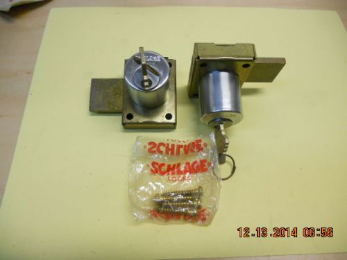 Schlage OEM NOS Vintage cabinet locks. 46-002 626. E keyway will accept Primus.