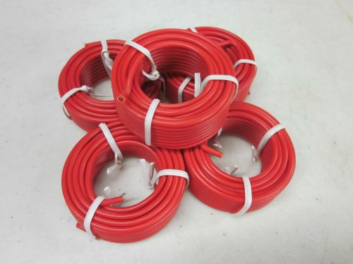 100&#039; ~RED~ ALL PURPOSE 14 GAUGE ELECTRICAL WIRE 5 ROLLS OF 20&#039; RADIO REMOTE ETC